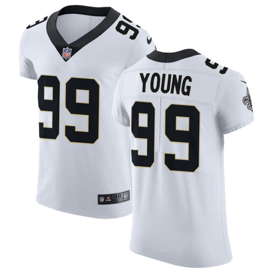 Chase Young Men's Nike White New Orleans Saints Vapor Untouchable Elite Custom Jersey