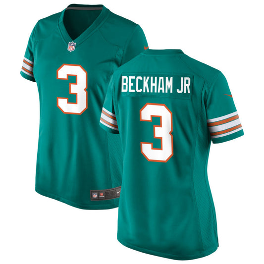 Odell Beckham Jr Women's Nike Aqua Miami Dolphins Alternate Custom Game Jersey