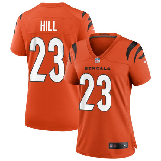 Dax Hill Women's Nike Orange Cincinnati Bengals Alternate Game Custom Jersey