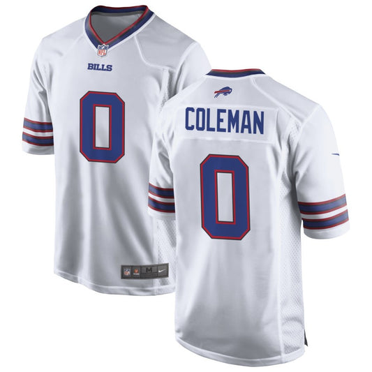 Keon Coleman Men's Nike White Buffalo Bills Custom Game Jersey