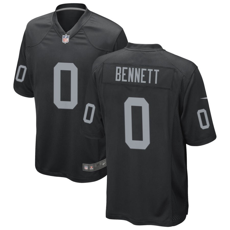 Jakorian Bennett Youth Nike Las Vegas Raiders Black Custom Game Jersey