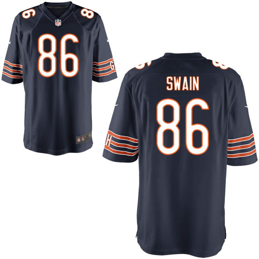 Freddie Swain Youth Nike Navy Chicago Bears Custom Game Jersey