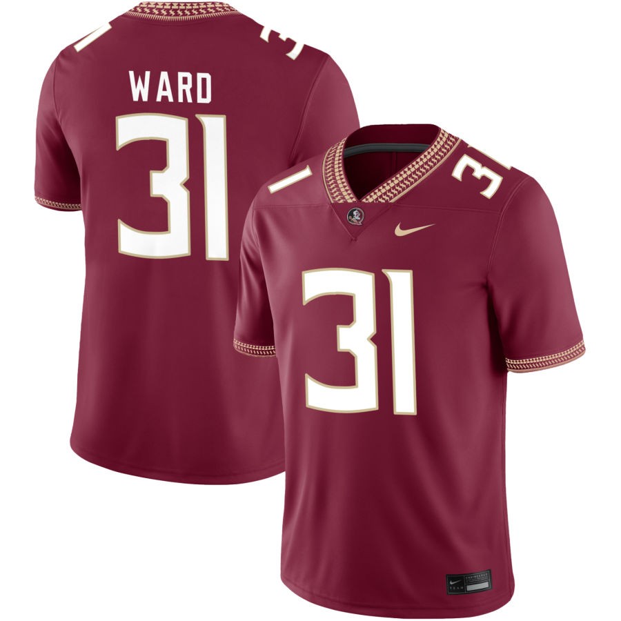 DeMarco Ward Men's Nike Garnet Florida State Seminoles 2023 Pick-A-Player NIL Football Game Jersey