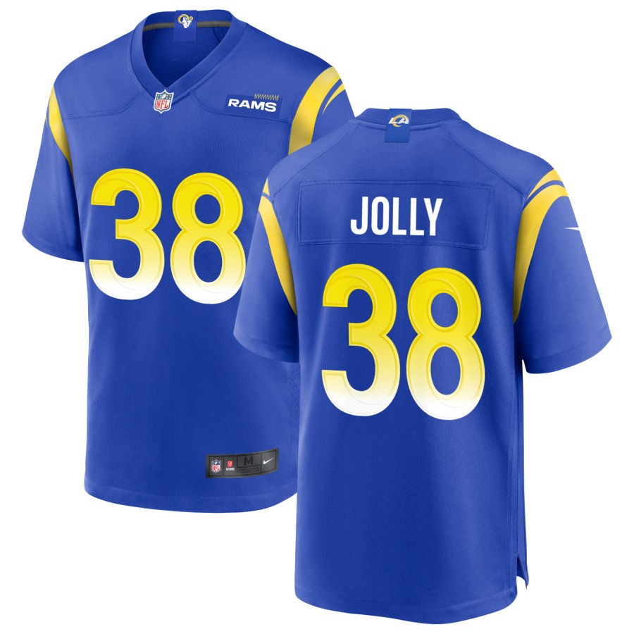 Shaun Jolly Men's Nike Royal Los Angeles Rams Custom Game Jersey