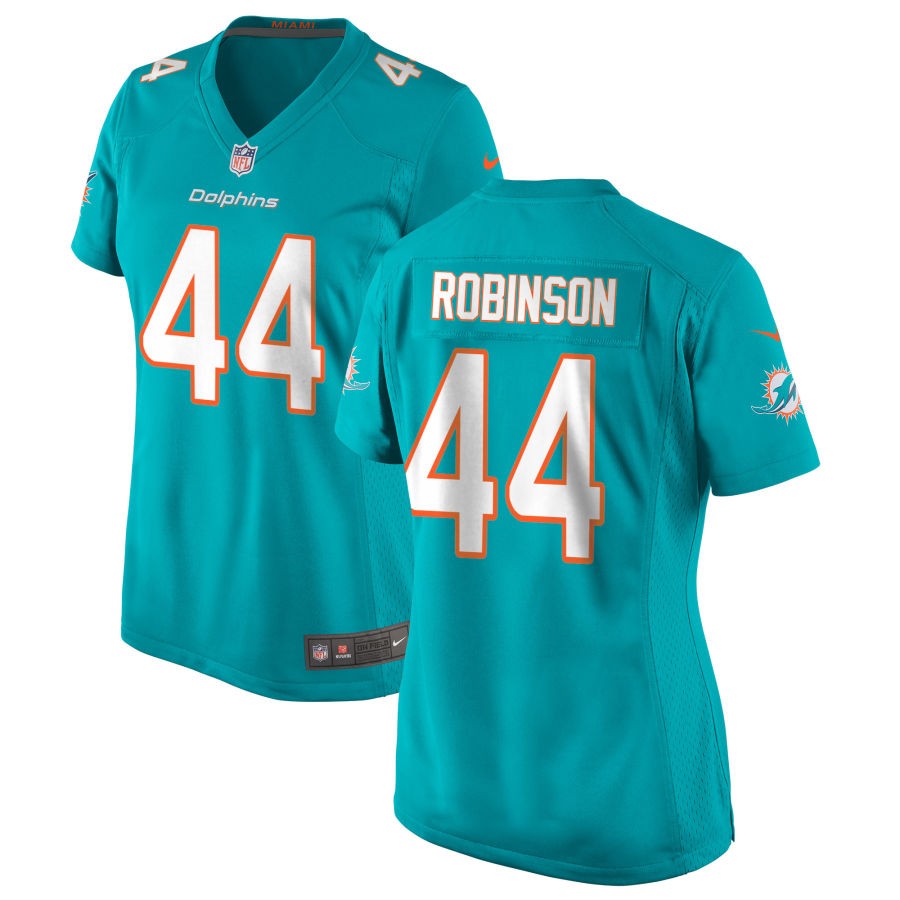 Chop Robinson Women's Nike Aqua Miami Dolphins Custom Game Jersey