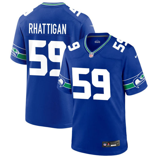 Jon Rhattigan Women's Nike College Navy Seattle Seahawks Custom Game Jersey