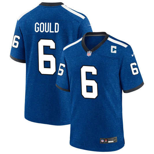 Anthony Gould Men's Nike  Blue Indiana Nights Indianapolis Colts Alternate Custom Game Jersey