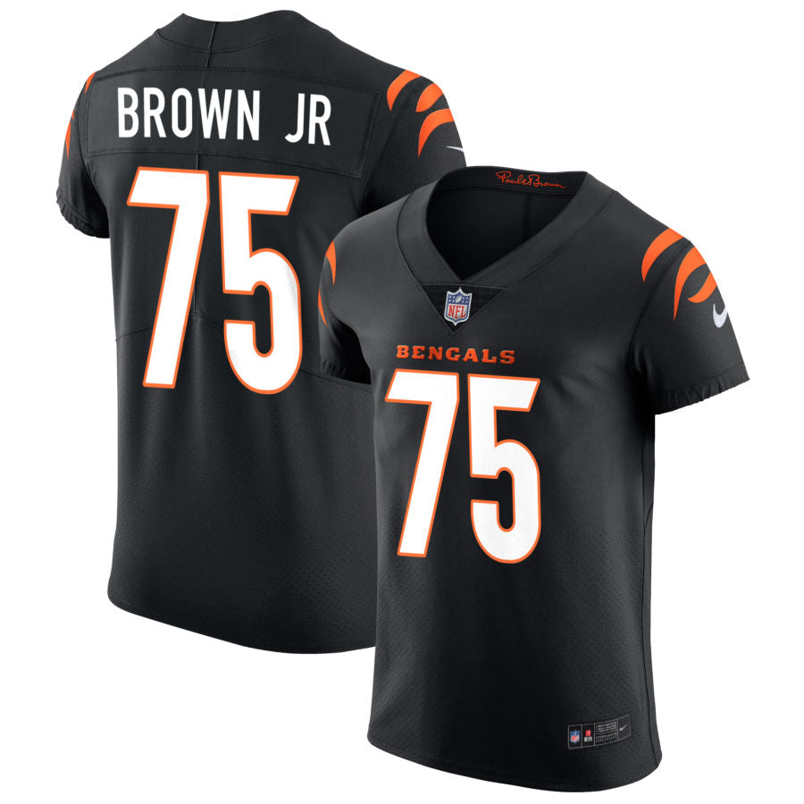 Orlando Brown JR Men's Nike Black Cincinnati Bengals Vapor Elite Custom Jersey