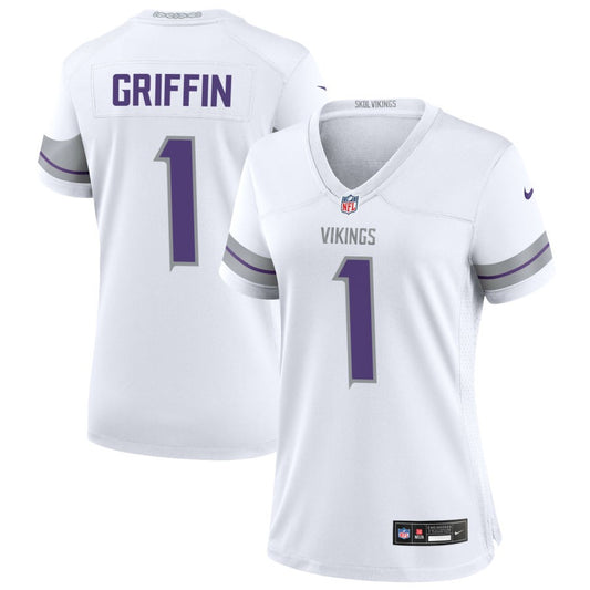 Shaq Griffin Women's Nike White Minnesota Vikings Alternate Custom Game Jersey