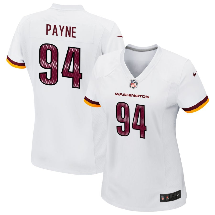 Daron Payne Women's Nike White Washington Commanders Game Custom Player Jersey