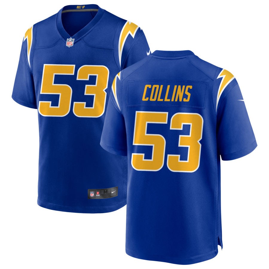 Chris Collins Men's Nike Royal Los Angeles Chargers Alternate Custom Game Jersey