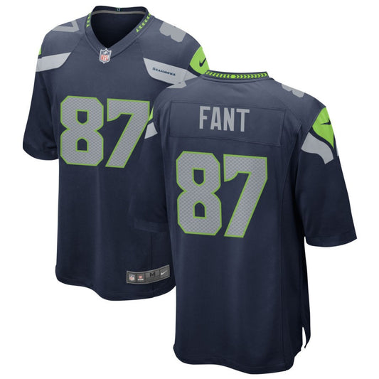 Noah Fant Men's Nike College Navy Seattle Seahawks Custom Game Jersey