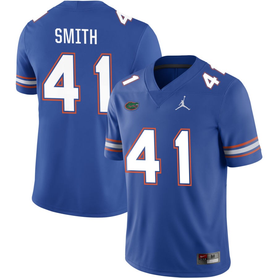 Hunter Smith Men's Jordan Brand Royal Florida Gators Pick-A-Player NIL Replica Football Jersey