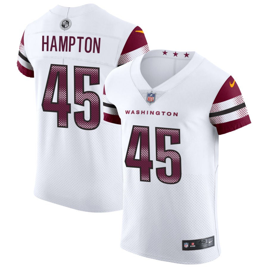 Dominique Hampton Men's Nike White Washington Commanders Vapor Untouchable Elite Custom Jersey