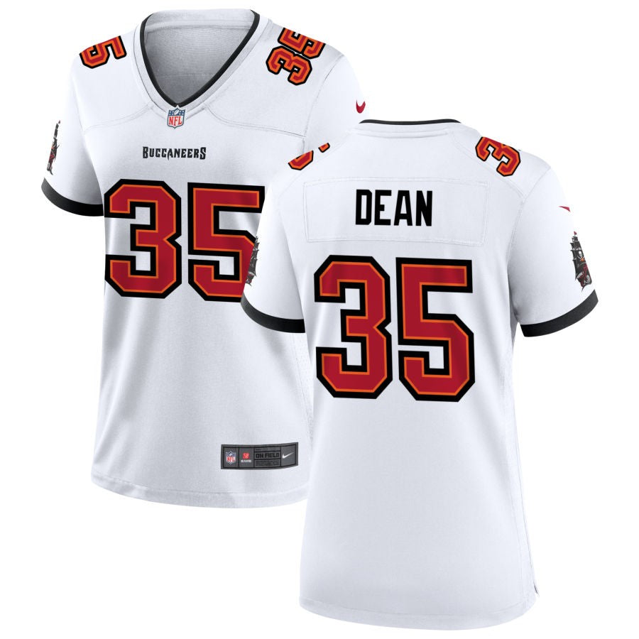 Jamel Dean Women's Nike Tampa Bay Buccaneers White Custom Game Jersey