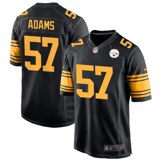 Montravius Adams Men's Nike  Black Pittsburgh Steelers Alternate Custom Game Jersey