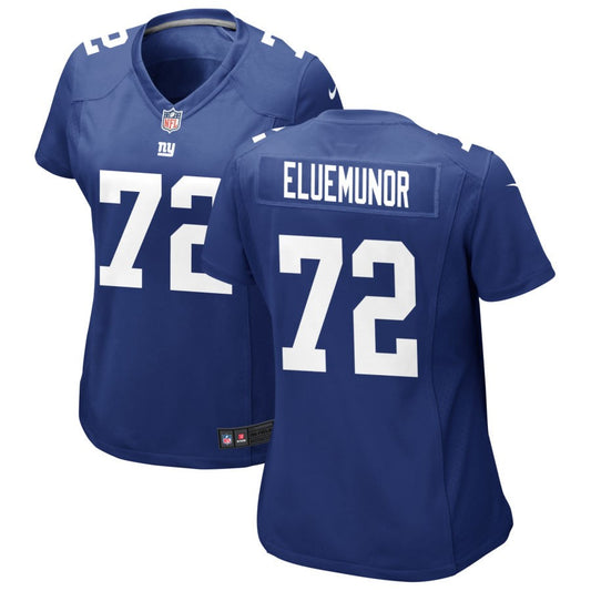 Jermaine Eluemunor Women's Nike Royal New York Giants Custom Jersey