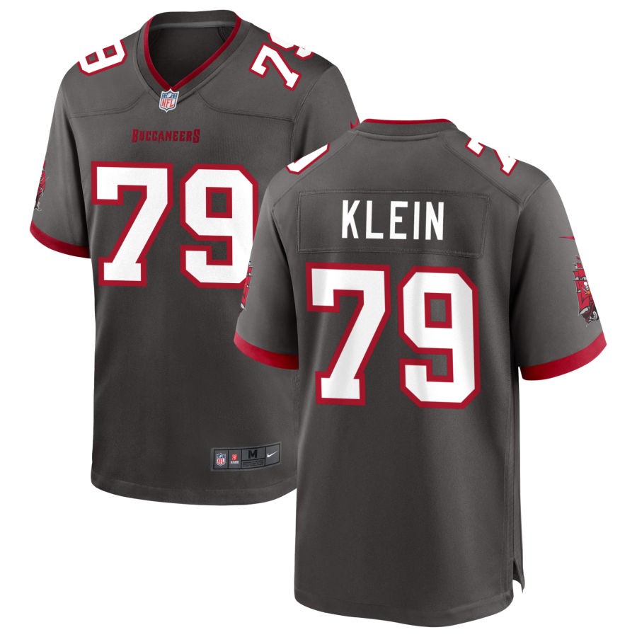 Elijah Klein Youth Nike Pewter Tampa Bay Buccaneers Alternate Custom Game Jersey