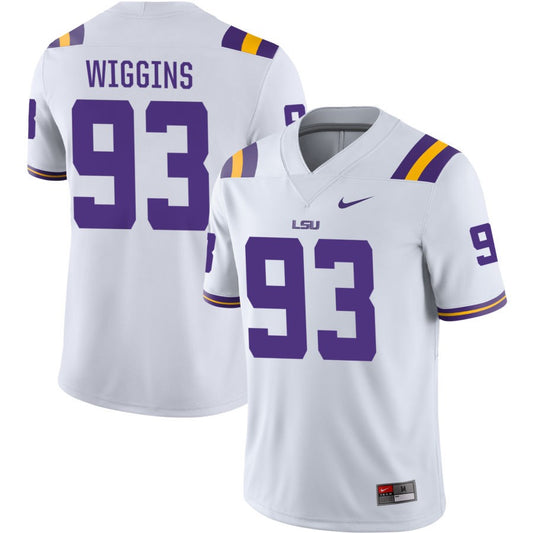 Quency Wiggins Men's Nike White LSU Tigers Pick-A-Player NIL Replica Football Jersey