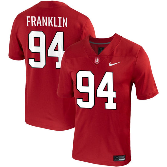 Anthony Franklin Men's Nike Cardinal Stanford Cardinal Pick-A-Player NIL Replica Football Jersey