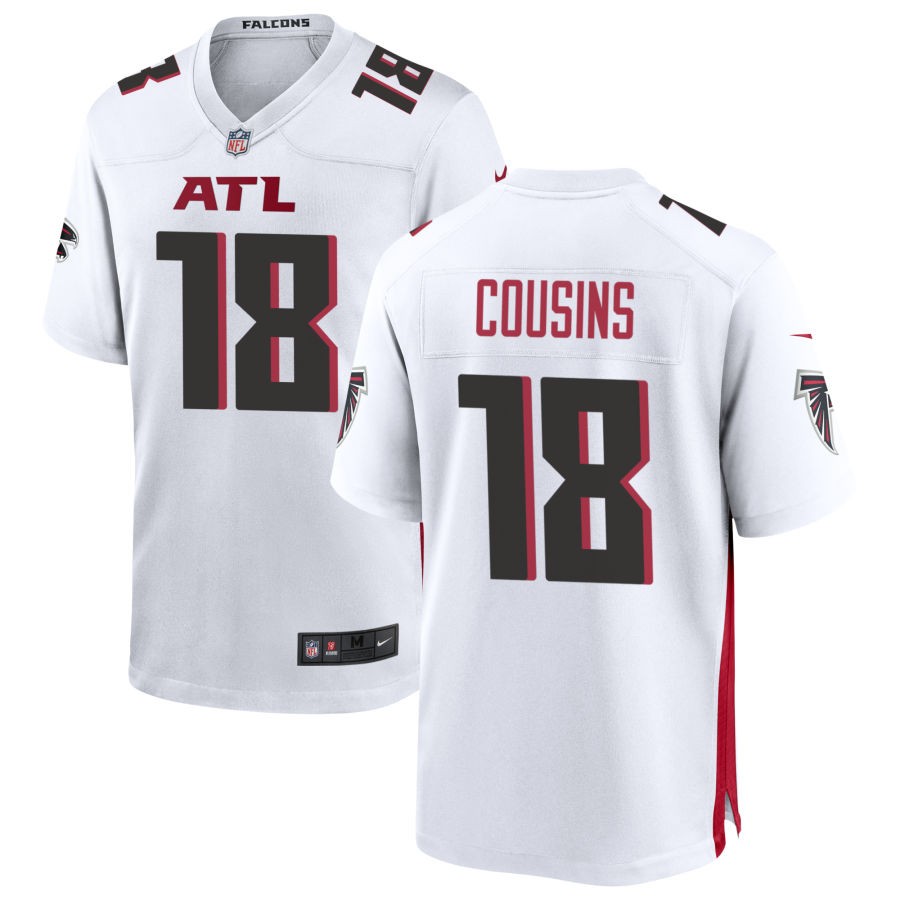 Kirk Cousins Men's Nike White Atlanta Falcons Custom Game Jersey