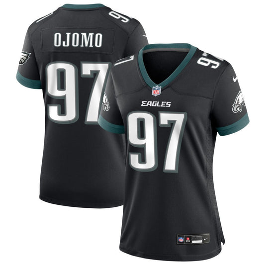 Moro Ojomo Women's Nike Black Philadelphia Eagles Alternate Custom Game Jersey