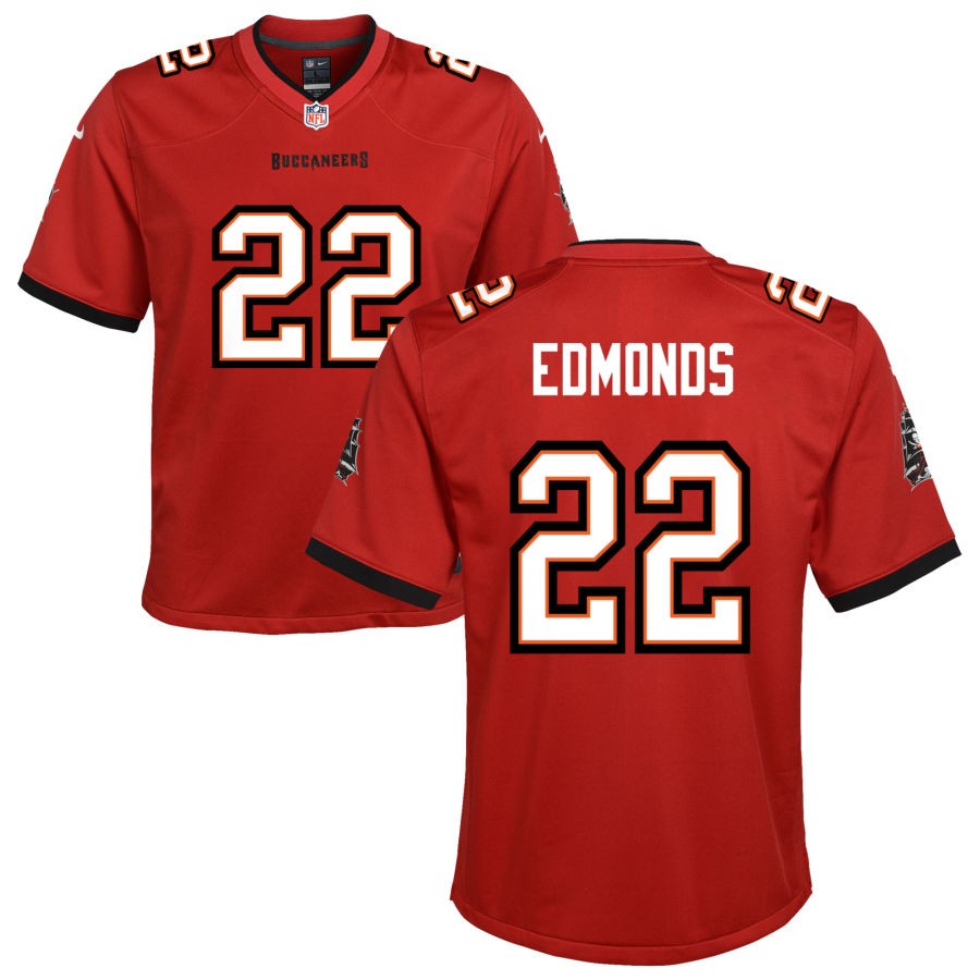 Chase Edmonds Youth Nike Tampa Bay Buccaneers Red Custom Game Jersey