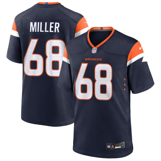 Jordan Miller Men's Nike  Navy Denver Broncos Alternate Custom Game Jersey