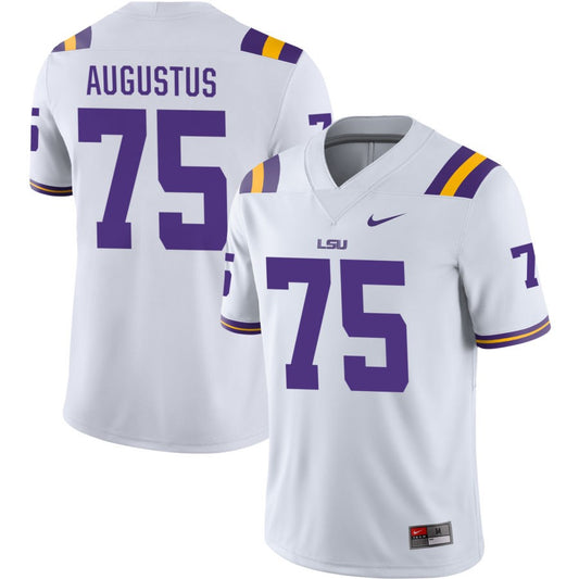 Braden Augustus Men's Nike White LSU Tigers Pick-A-Player NIL Replica Football Jersey