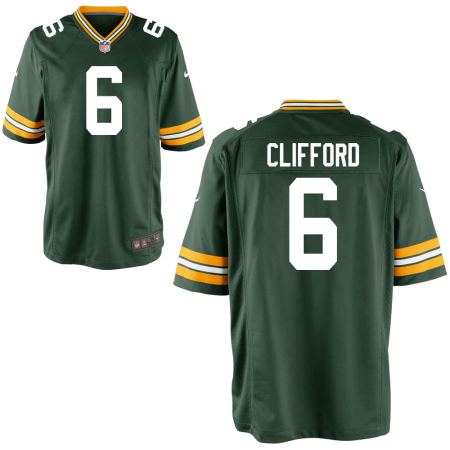 Sean Clifford Youth Nike Green Green Bay Packers Custom Game Jersey