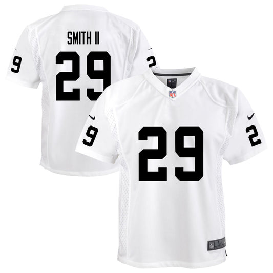 Chris Smith II Youth Nike White Las Vegas Raiders Team Custom Game Jersey