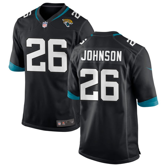 Antonio Johnson Men's Nike Black Jacksonville Jaguars Custom Game Jersey