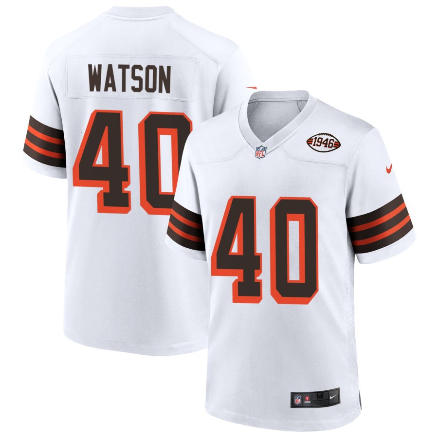 Nathaniel Watson Men's Nike White Cleveland Browns 1946 Collection Alternate Custom Jersey