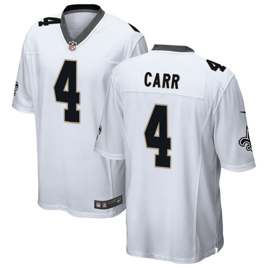 Derek Carr Men's Nike White New Orleans Saints 2018 Custom Game Jersey