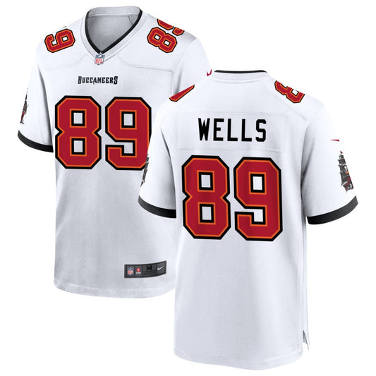 David Wells Men's Nike Tampa Bay Buccaneers White Custom Game Jersey