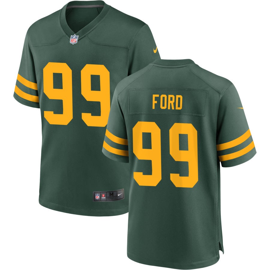 Jonathan Ford Men's Nike Green Green Bay Packers Alternate Custom Jersey