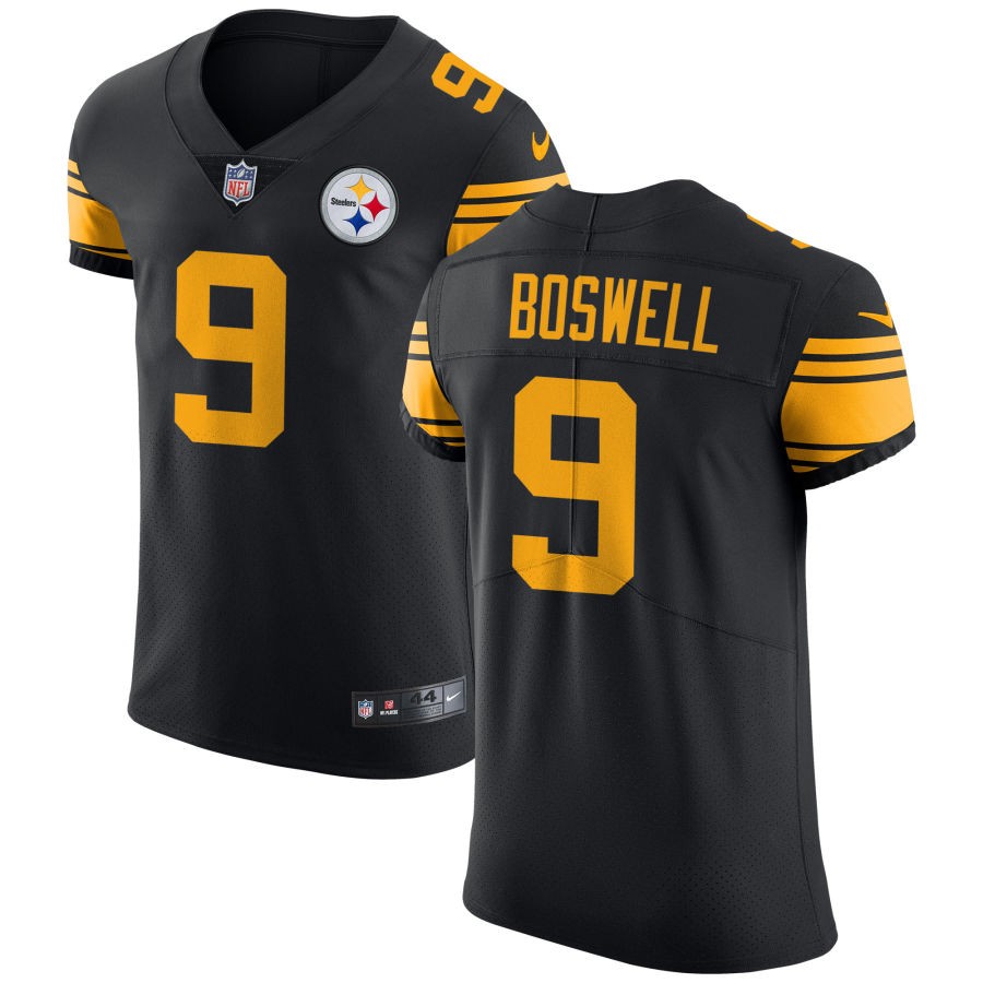 Chris Boswell Men's Nike Black Pittsburgh Steelers Vapor Untouchable Elite Custom Color Rush Jersey