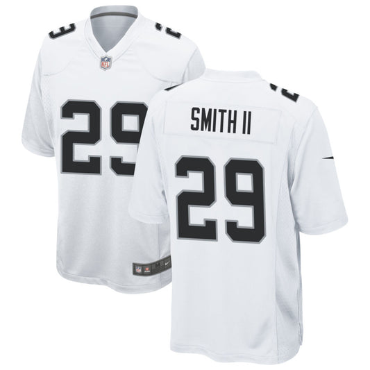 Chris Smith II Men's Nike White Las Vegas Raiders Custom Game Jersey