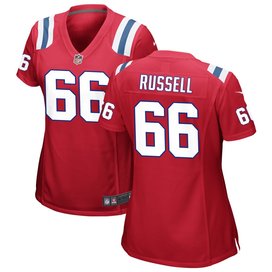 Jotham Russell Women's Nike Red New England Patriots Alternate Custom Jersey