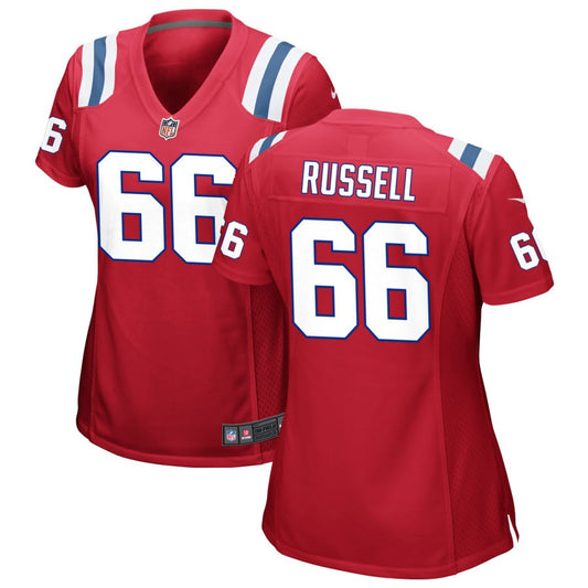 Jotham Russell Women's Nike Red New England Patriots Alternate Custom Jersey