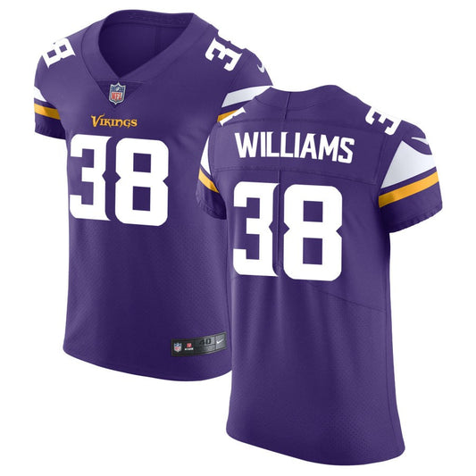 Jaylin Williams Men's Nike Purple Minnesota Vikings Vapor Untouchable Custom Elite Jersey