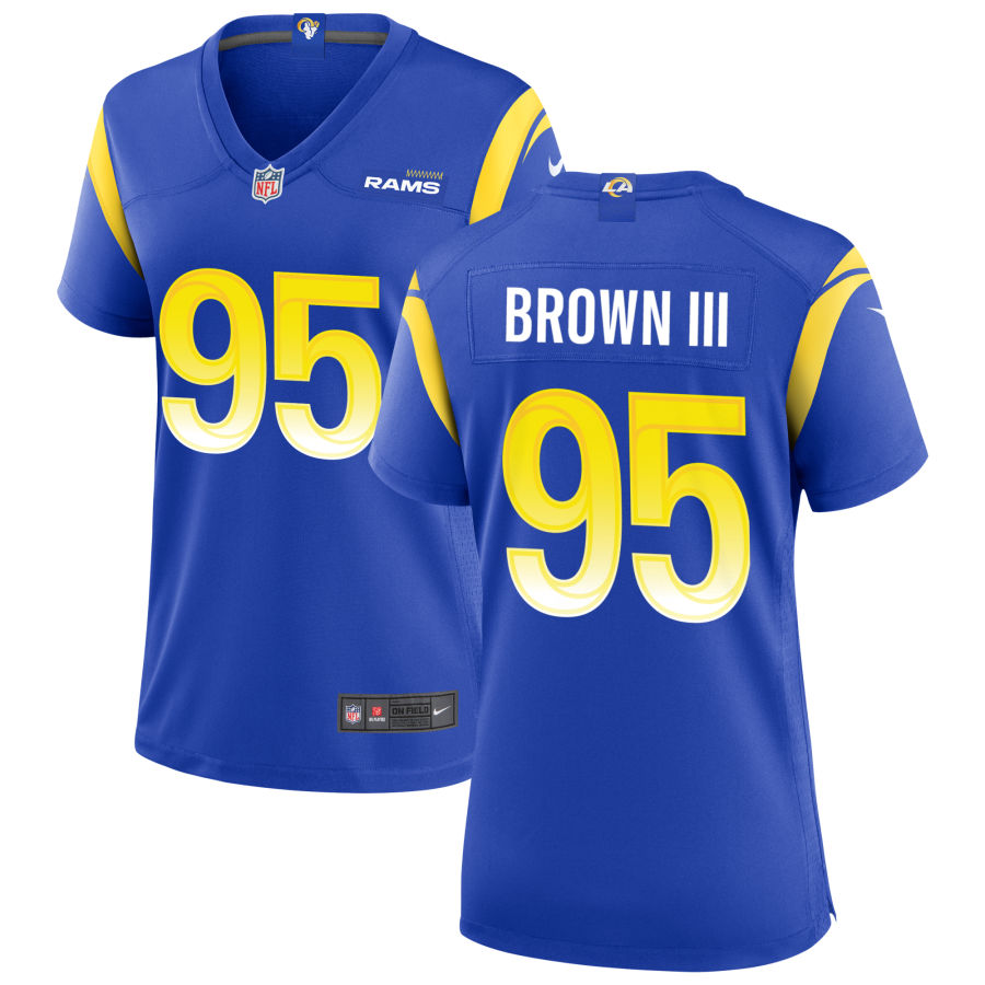 Bobby Brown III Women's Nike Los Angeles Rams Royal Custom Game Jersey