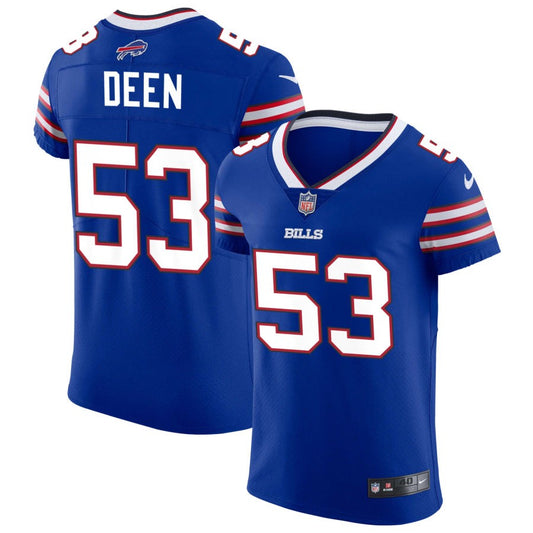 Branson Deen Men's Nike Royal Buffalo Bills Vapor Elite Custom Jersey