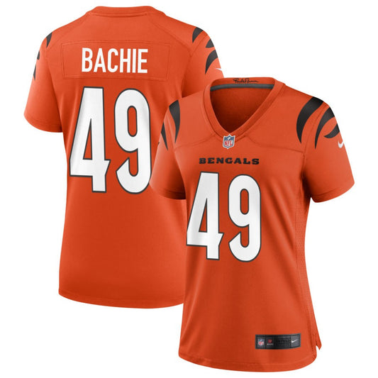 Joe Bachie Women's Nike Orange Cincinnati Bengals Alternate Game Custom Jersey