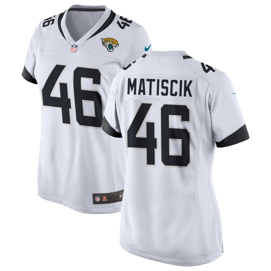 Ross Matiscik Women's Nike White Jacksonville Jaguars Custom Game Jersey