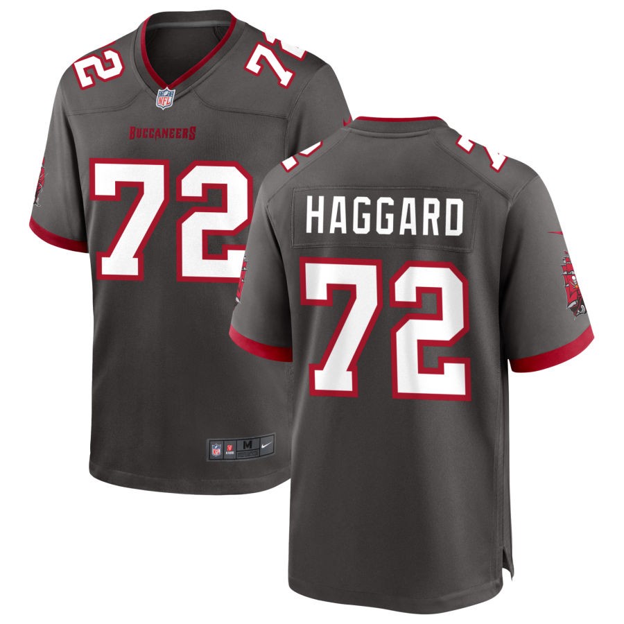 Luke Haggard Men's Nike Pewter Tampa Bay Buccaneers Alternate Custom Game Jersey