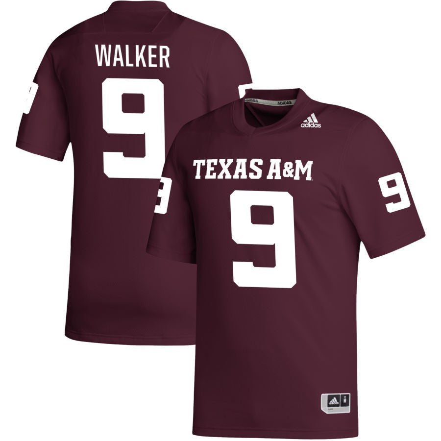 Jahdae Walker Men's adidas Maroon Texas A&M Aggies Pick-A-Player NIL Replica Football Jersey