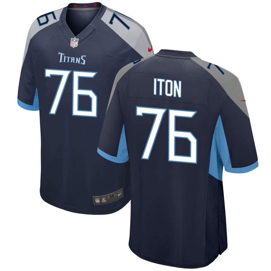 Isaiah Iton Men's Nike Navy Tennessee Titans Custom Jersey