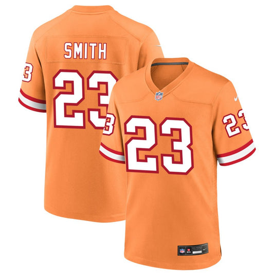 Tykee Smith Men's Nike Orange Tampa Bay Buccaneers Custom Throwback Game Jersey