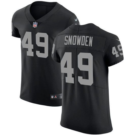 Charles Snowden Men's Nike Black Las Vegas Raiders Vapor Untouchable Custom Elite Jersey